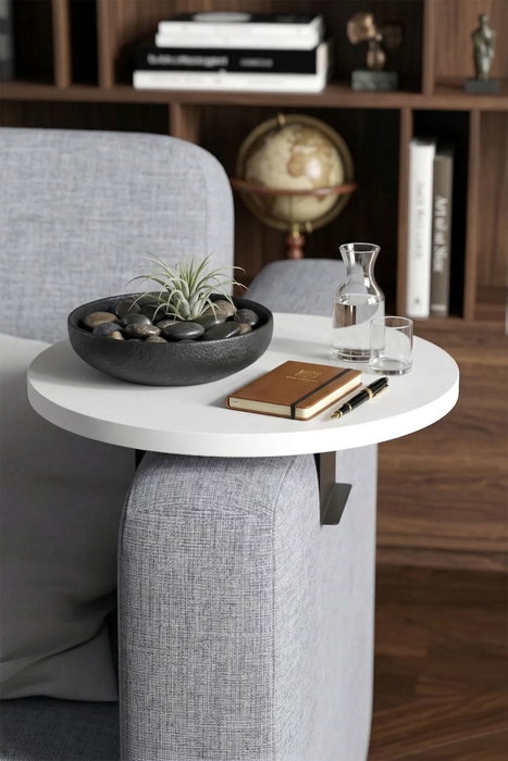 Hanah Home Mesa para reposabrazos Blanca